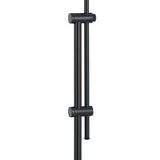 Benzara Adjustable Height Metal Pharmacy Lamp with Pull Chain Switch, Black BM220838 Black Metal BM220838