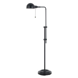 Benzara Adjustable Height Metal Pharmacy Lamp with Pull Chain Switch, Black BM220838 Black Metal BM220838