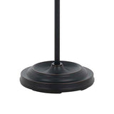 Benzara Adjustable Height Metal Pharmacy Lamp with Pull Chain Switch, Black BM220838 Black Metal BM220838