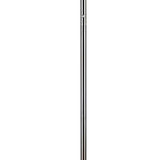 Benzara 80 Watt Metal Floor Lamp with Dual Gooseneck and Uno Style Shades, Silver BM220841 Silver Metal BM220841