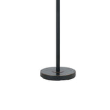 Benzara 80 Watt Metal Floor Lamp with Dual Gooseneck and Uno Style Shades, Black BM220842 Black Metal BM220842