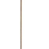 Benzara 150 Watt 6 Way Metal Floor Lamp with Fabric Tapered Shade, Gold BM220863 Gold Metal and Fabric BM220863