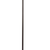 Benzara 150 Watt 6 Way Metal Floor Lamp with Fabric Tapered Shade, Bronze BM220864 Bronze Metal and Fabric BM220864