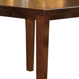 Benzara Square Wooden Counter Height Table with Butterfly Extendable Leaf, Brown BM220911 Brown Solid Wood, Engineered Wood and Veneer BM220911