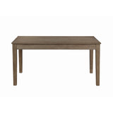 Benzara Transitional Style Wooden Dining Table with Two Drawers, Brown BM220935 Brown Solid Wood and Veneer BM220935