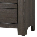 Benzara Wooden Nightstand with 2 Spacious Storage Drawers, Brown BM221572   BM221572