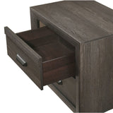 Benzara Wooden Nightstand with 2 Spacious Storage Drawers, Brown BM221572   BM221572