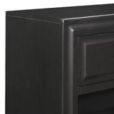 Benzara Transitional Style 1 Drawer Nightstand with 1 Storage Cubby, Espresso Brown BM222556 Brown Solid Wood, Veneer BM222556