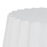 Benzara Icositetragon Concrete Coffee Table with Multiple Faceted Sides, White BM223468 White Concrete BM223468