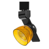 12W Integrated LED Track Fixture with Polycarbonate Head, Black and Yellow