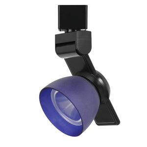 Benzara 12W Integrated Metal and Polycarbonate LED Track Fixture, Black and Blue BM223655 Black, Blue Metal, Polycarbonate BM223655