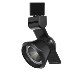 Benzara 12W Integrated LED Metal Track Fixture with Cone Head, Black BM223656 Black Metal BM223656