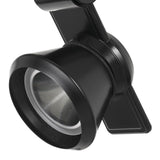 Benzara 12W Integrated LED Metal Track Fixture with Cone Head, Black BM223656 Black Metal BM223656