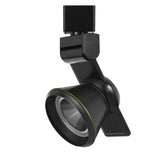 12W Integrated LED Metal Track Fixture with Cone Head, Dark Black