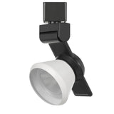 Benzara 12W Integrated LED Metal Track Fixture with Cone Head, Black and White BM223660 Black, White Metal BM223660