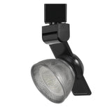 12W Integrated LED Metal Track Fixture with Mesh Head, Black and Silver