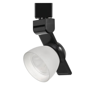 Benzara 12W Integrated LED Track Fixture with Polycarbonate Head, Black and White BM223667 Black, White Metal, Polycarbonate BM223667