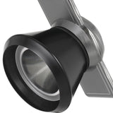 Benzara 12W Integrated Metal and Polycarbonate LED Track Fixture, Silver and Black BM223676 Silver, Black Metal BM223676