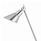 Benzara Adjustable Metal LED Desk Lamp with Rocker Switch, Chrome BM224682 Chrome Metal BM224682