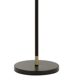 Benzara 10 Watt Adjustable Metal Frame Floor Lamp, Black and Brass BM224730 Black and Brass Metal BM224730