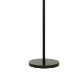 Benzara 10W LED Adjustable Metal Floor Lamp with Swing Arm, Black BM224743 Black Metal BM224743