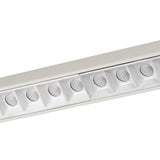 Benzara 20 W Integrated LED Linear Design Track Fixture with Dimmer Feature, White BM224760 White Metal BM224760