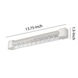 Benzara 20 W Integrated LED Linear Design Track Fixture with Dimmer Feature, White BM224760 White Metal BM224760