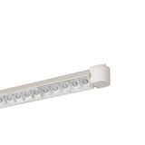 Benzara 60 W Integrated LED Metal Track Fixture with Linear Design, White BM224771 White Metal BM224771