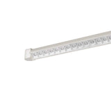 Benzara 60 W Integrated LED Metal Track Fixture with Linear Design, White BM224771 White Metal BM224771