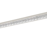 Benzara 60 W Integrated LED Metal Track Fixture with Linear Design, White BM224771 White Metal BM224771