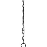 Benzara 3 Coinciding Metal Chandelier with 6 Feet Chain, Black BM224820 Black Metal BM224820