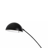 Benzara Arched Metal Floor Lamp with Adjustable Arm and Tubular Stand, Black BM224841 Black Metal BM224841