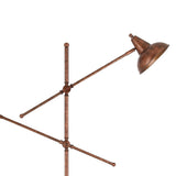 Benzara Metal Body Floor Lamp with 2 Adjustable Arms and Metal Shades, Bronze BM224901 Bronze Metal BM224901