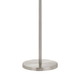 Benzara Tubular Metal Body Floor Lamp with 2 Adjustable Arms, Silver BM224902 Silver Metal BM224902