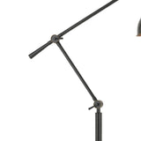 Benzara 100 Watt Metal Body Floor Lamp with Adjustable Height and Head, Black BM225008 Black Metal BM225008