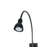 Benzara Metal Round Wall Reading Lamp with Plug In Switch, Black BM225088 Black Metal BM225088