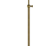 Benzara Metal Round 62" Floor Lamp with Adjustable Pole, Antique Bronze BM225098 Antique Bronze Metal BM225098