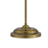 Benzara Metal Round 62" Floor Lamp with Adjustable Pole, Antique Bronze BM225098 Antique Bronze Metal BM225098