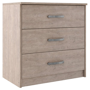 Benzara 3 Drawer Wooden Frame Chest with Sled Base, Beige BM226084 Beige Engineered Wood and Laminate BM226084