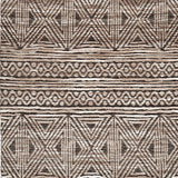 Benzara 84 x 60 Hand Woven Polyester Rug with Jacquard Print, Medium, Gray BM226489 Gray Fabric BM226489