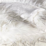 Benzara 60 x 50 Inches Acrylic Throw with Furry Texture, Set of 3, White BM226984 White Fabric BM226984