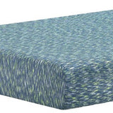 Benzara Twin Size Mattress with Hyperstretch Knit Cover and Pillow, Blue BM227219 Blue Foam, Fabric BM227219
