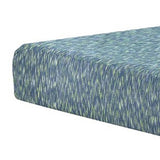 Benzara Full Size Mattress with Hyperstretch Knit Cover and Pillow, Blue BM227220 Blue Foam, Fabric BM227220