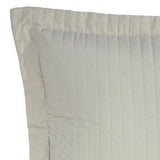 Benzara 3 Piece Fabric King Coverlet Set with Stitched Ribbing Texture, Cream BM227249 Cream Fabric BM227249