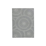 Power loomed Flatweave Fabric Rug with Tribal Pattern, Large, Gray