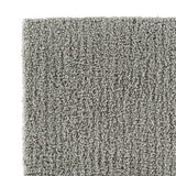 Benzara Rectangular Solid Color Rug with Polyester Shag Pile, Medium, Gray BM227530 Gray Fabric BM227530
