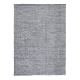 Rectangular Polyester Rug with Low Pile and Solid Color, Medium, Gray