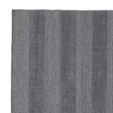 Benzara Rectangular Polypropylene Rug with Stripe pattern, Medium, Dark Gray BM227538 Gray Fabric BM227538