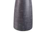Benzara Vase Shape Resin Table Lamp with Fabric Shade, Set of 2, Gray and White BM227554 Gray and White Resin and Fabric BM227554