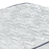 Benzara Fabric Upholstered Queen Mattress with Bonnel Coils, White BM227599 White Foam, Fabric BM227599